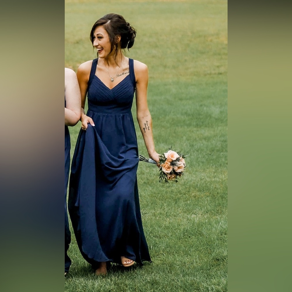 Elegant Navy Formal Dress